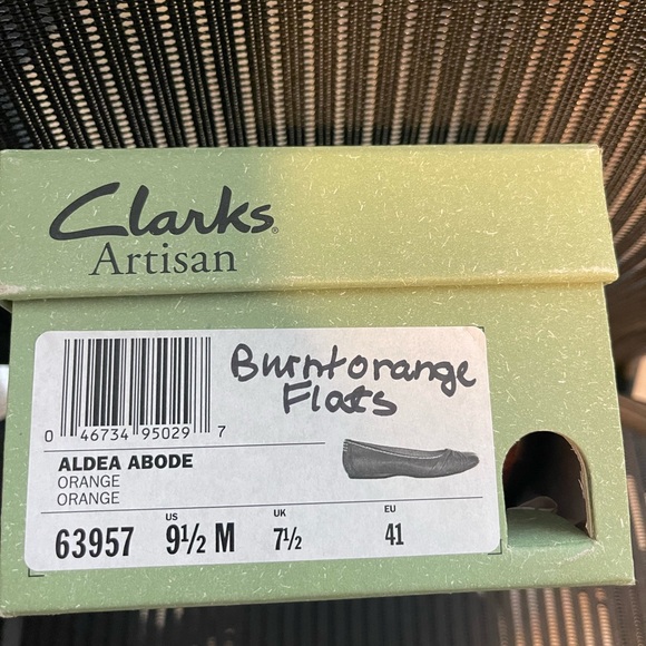 Clarks burn orange flats - Picture 7 of 7